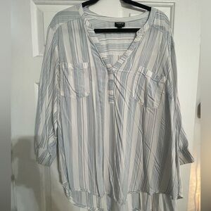 Torrid Harper Blue and White size 3